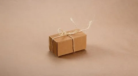 Packing of environmentally friendly unbleached materials on the background of Stock Photos