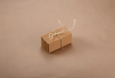 Packing of environmentally friendly unbleached materials on the background of Stock Photos