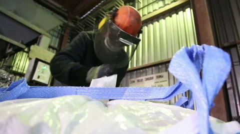 Packing of finished metal Stock Footage 61783791