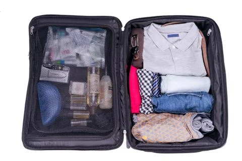 Packing to go on vacation Foto stock
