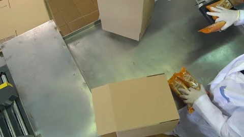 Packing of ice cream Stock Footage 80278487