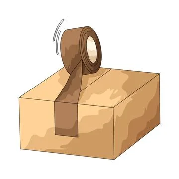 Packing illustration Stock Illustration
