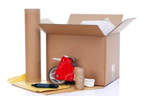 Packing items Stock Photos