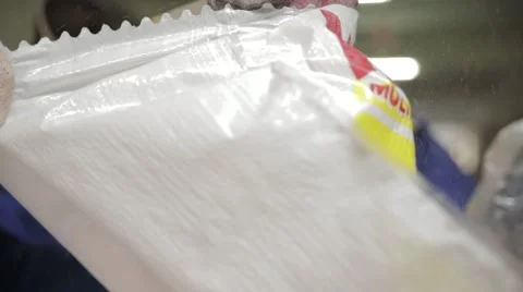 Packing Line In Soap And Detergent Factory (4K) Stock Footage 60938029