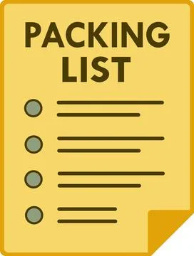 Packing list document for shipment order fulfillment イラスト素材
