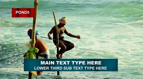 Packing Lower Third After Effects stock