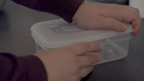Packing Lunch Box Stock Footage 115254595