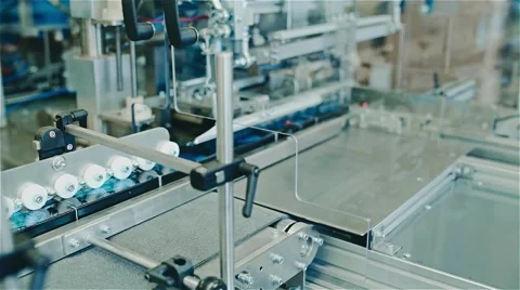 Packing machine in the enterprise Stock Footage 59161211