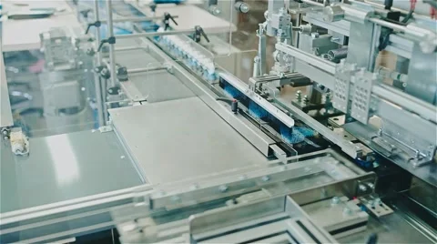 Packing machine in the enterprise Stock Footage 59180643