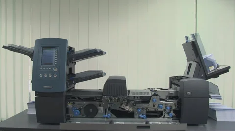 Packing machines for envelopes Stock Footage 41862338