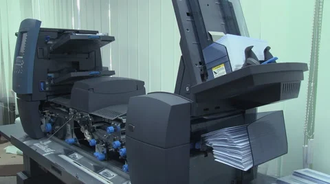 Packing machines for envelopes Stock Footage 41896131