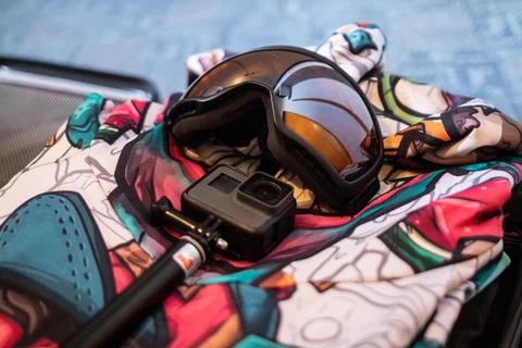 Packing for a mountain trip Stock Photos