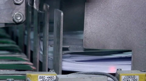 Packing paper after cutting Stock Footage 65908226