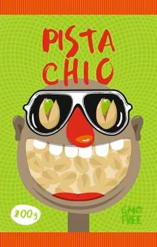 Packing for pistachios Stock Illustration