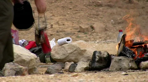 Packing up Primus stove. Stock Footage 671386
