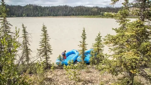 Packing Up River Rafts Hyperlapse Video stock 88216358
