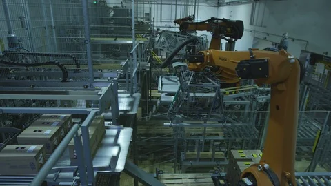 Packing robot at factory2 動画素材 93794482