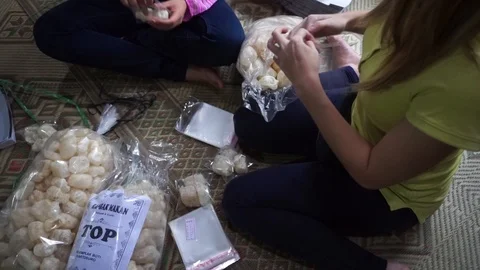 Packing snacks Stock Footage 105045597