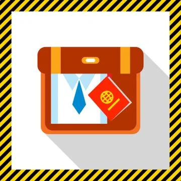 Packing suitcase Stock-Illustration