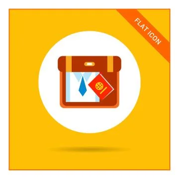 Packing suitcase Stock Illustration