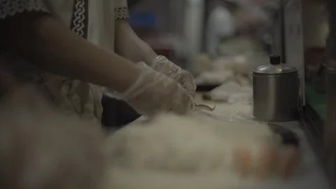 Packing sushi Stock Footage 85814349