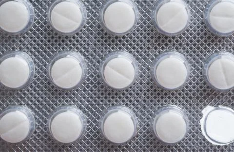 Packing with tablets close-up Stock Photos