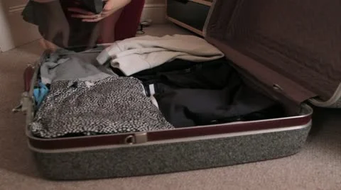 Packing for the trip - HD Stock Footage 22355095