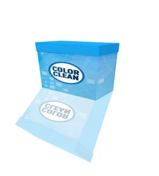 Packing of washing powder. Stock Illustration