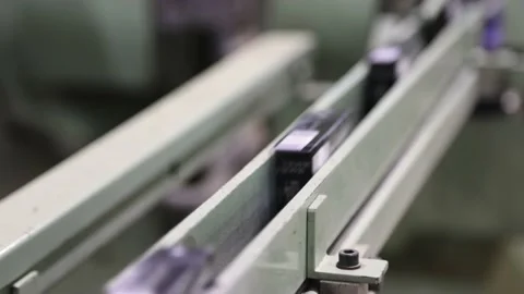 Packs of cigarettes on the conveyor Stock Footage 169451495