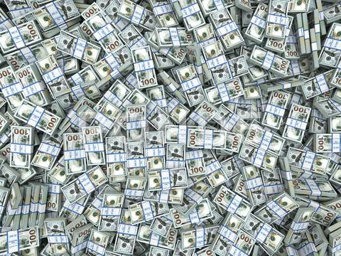 Packs Of Dollars Background Lots Of Cash Money Stock Image Everypixel