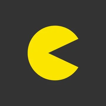 Pacman vector. Classic video game character. 스톡 일러스트