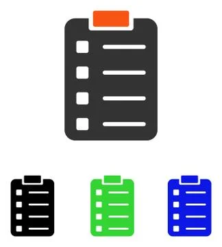 Pad Form Flat Vector Icon Stock Illustration