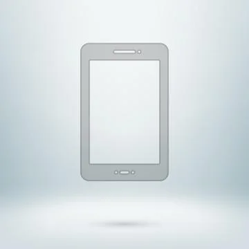 Pad icon in light studio room Illustrazione stock
