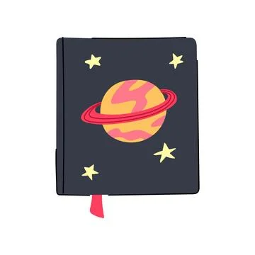 Pad notebook cartoon vector illustration Illustrazione stock