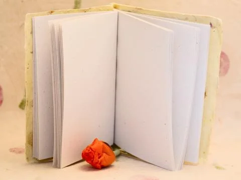 Pad of paper with  empty  page Stock Photos