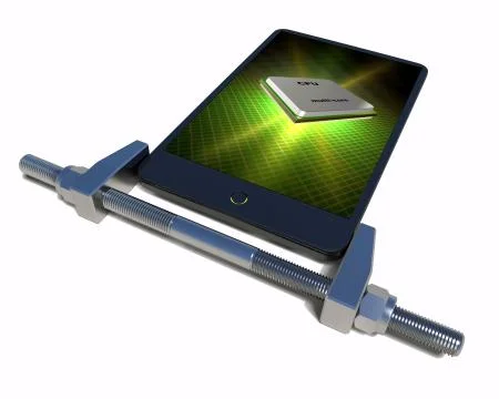 Pad pressed Stock Illustration