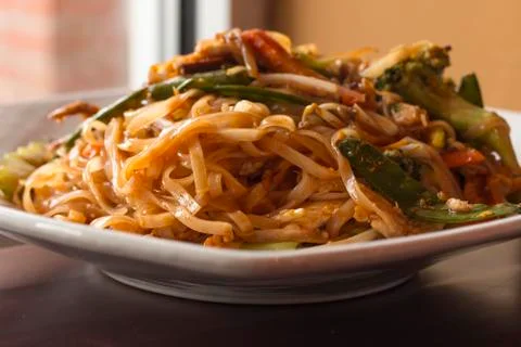 Pad Thai Chicken Stock-Fotos