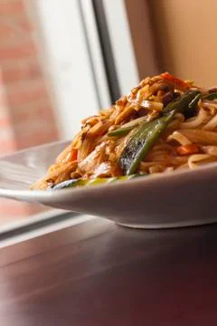 Pad Thai Chicken Stock Photos