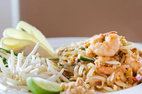 Pad thai Foto stock