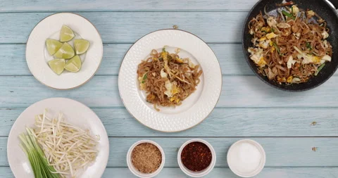 Pad Thai Stop Motion Stock Footage 158964716