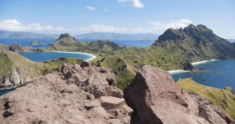 Padar Landscape Tropics 4k Stock-Footage 120673322