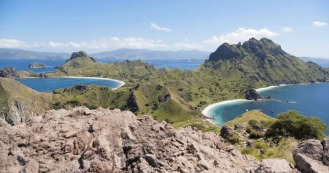 Padar View Tropics 4k Stock Footage 120673047