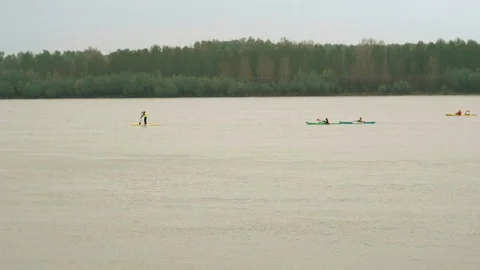 Padding and Kayaking Video stock 112433971