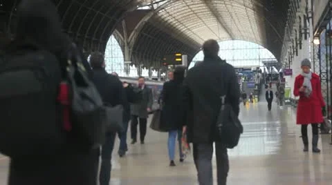 Paddintgton train station Stock Footage 21907296