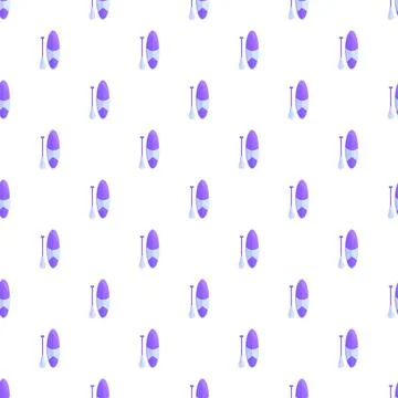 Paddle board and oar repeating pattern Stock Illustration