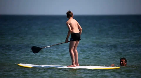 Paddle board Stock Footage 25503716