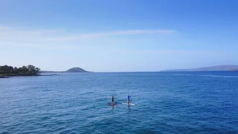 Paddle board romance Stock Footage 86338929