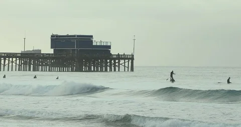 Paddle-Boarding Stock Footage 102150372