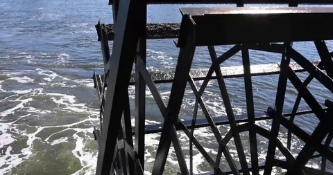 Paddle boat wheel Stock Footage 117138759
