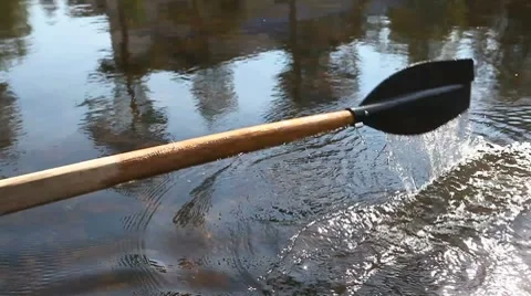 Paddle boating Stock Footage 8664303